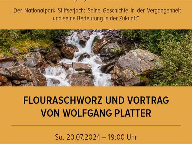 Flyer Konzert Fouraschworz und Vortrag Dr. Wolfgang Platter